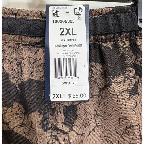 REEBOK - NWT - Men's Size 2XL Casual Hoopwear Transition Basketball Shorts - Picture 6 of 15